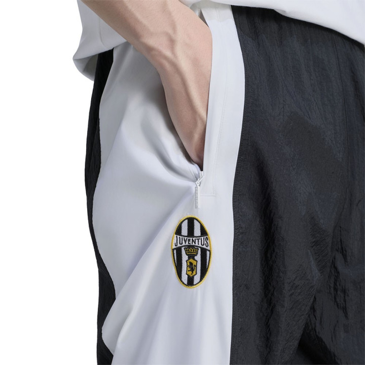 ADIDAS Pantaloni Allenamento Calcio Juve Woven Eqt Nero Bianco Uomo