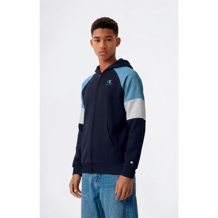 Champion Felpa Palestra Full Zip Blu Bambino