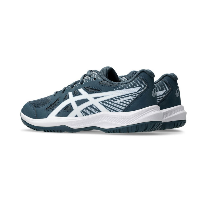 Asics Upcourt 6 Gs Raw Indigo Bianco - Scarpe Pallavolo Bambino