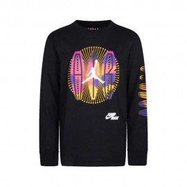 Jordan Maglia Maniche Lunghe Air Burst nero Grafic