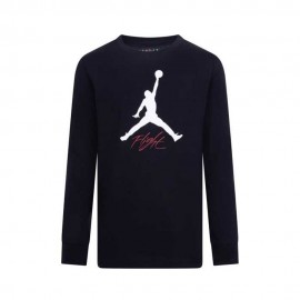 Jordan Maglia Maniche Lunghe Flight nero bianco