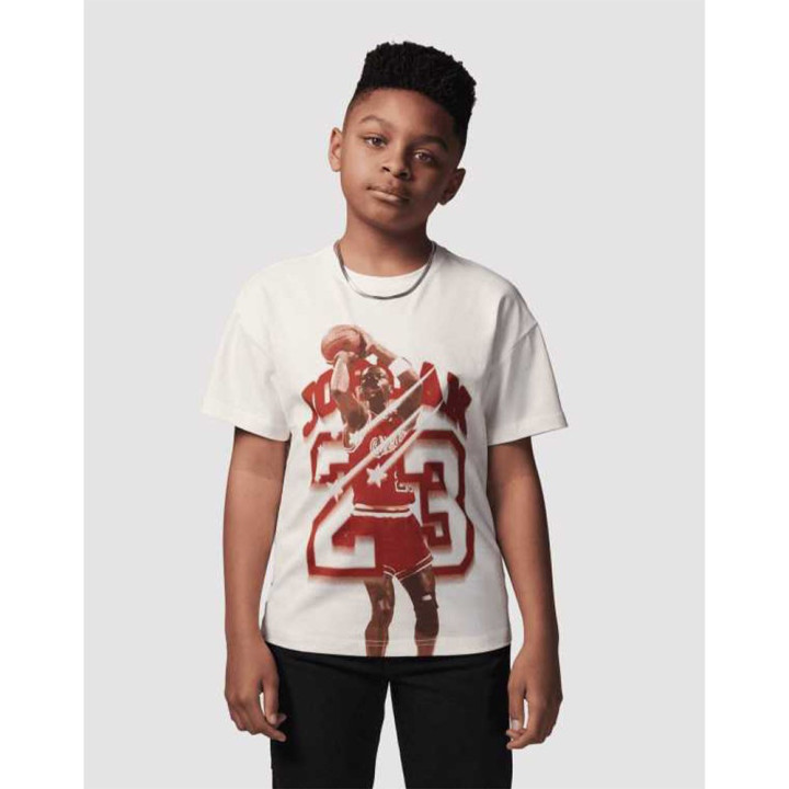 Nike Jordan T-Shirt Gf Nero Rosso