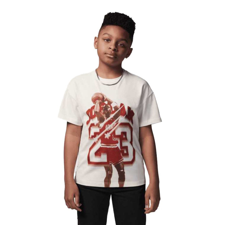 Nike Jordan T-Shirt Gf Nero Rosso