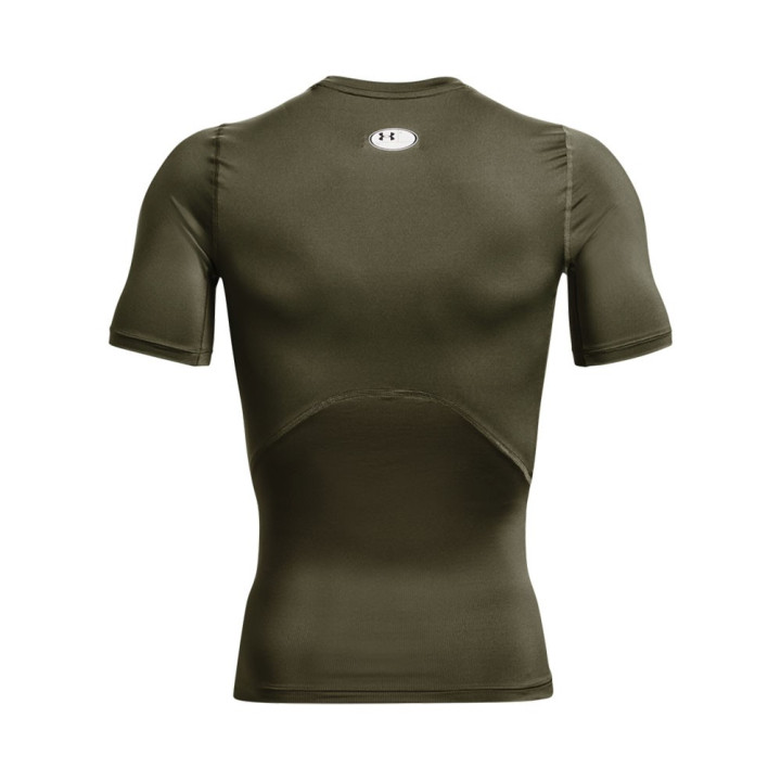 Under Armour T-Shirt Palestra Hg Compression Verde Uomo