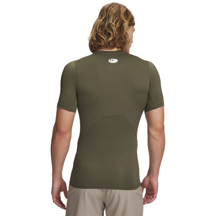 Under Armour T-Shirt Palestra Hg Compression Verde Uomo