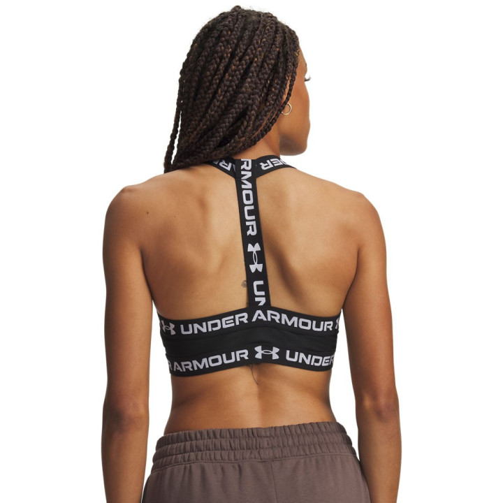 Under Armour Reggiseno Sportivo Mid Support Heat Gear Nero Donna