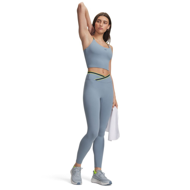 Under Armour Leggings Palestra Tight Motion Tape Azzurro Donna
