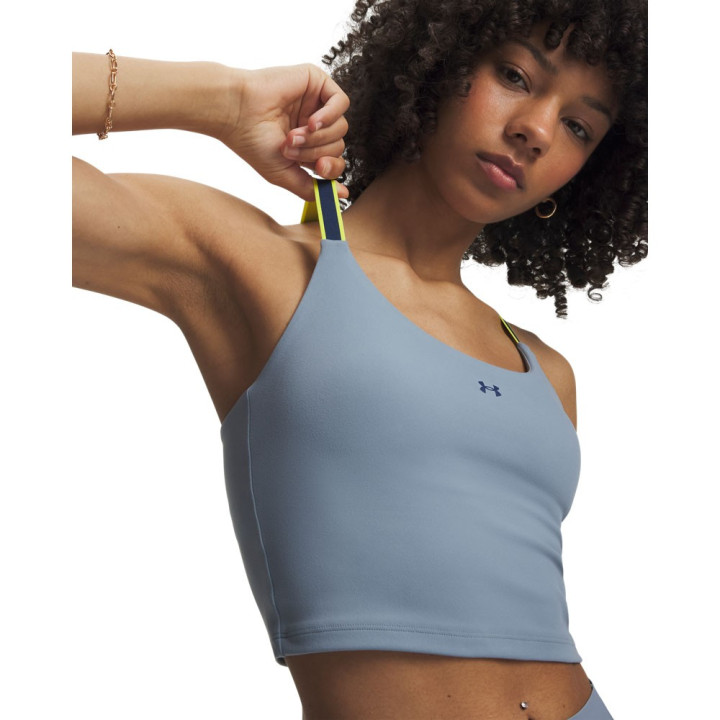 Under Armour Top Palestra Motion Sport Tape Azzurro Donna