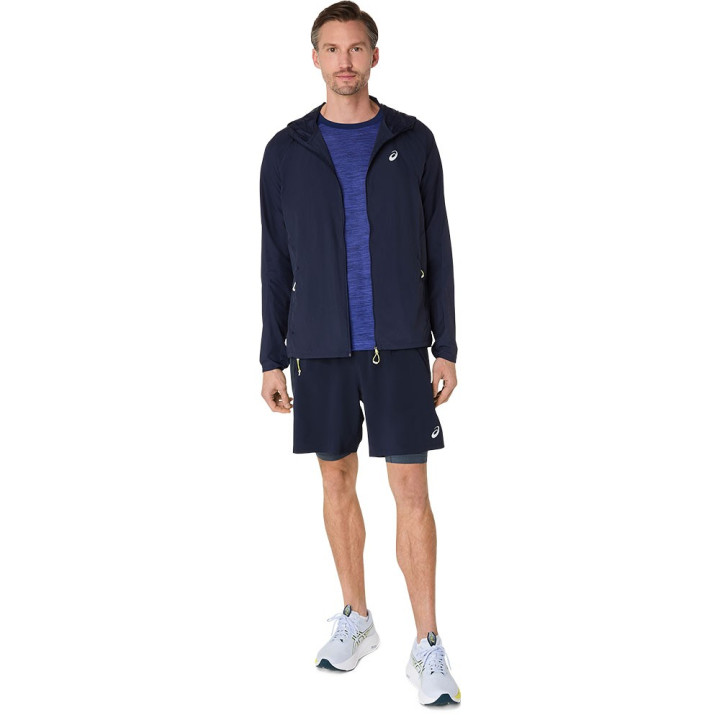 Asics Giacca Running Road Packable Midnight Uomo