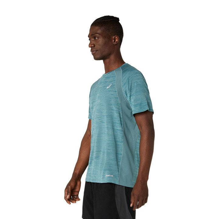 Asics T-Shirt Running Road Foggy Teal Uomo