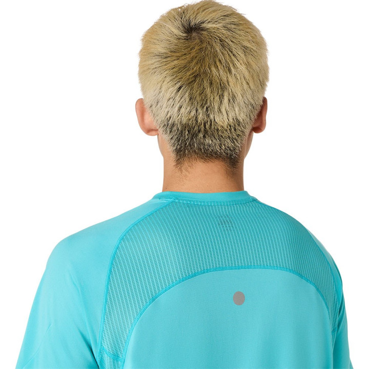 Asics T-Shirt Running Road Fade Energy Aqua Uomo