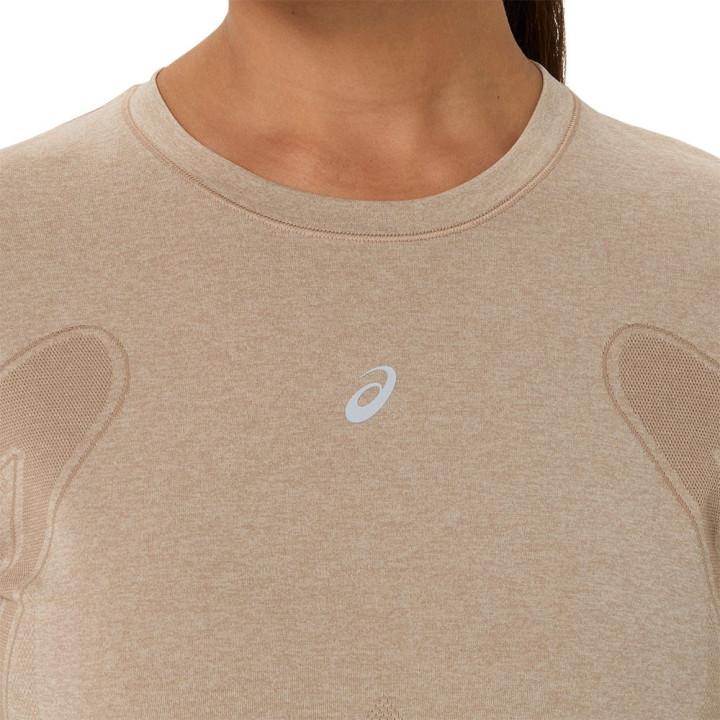 Asics Maglia Running Road Seamless Grigio Donna