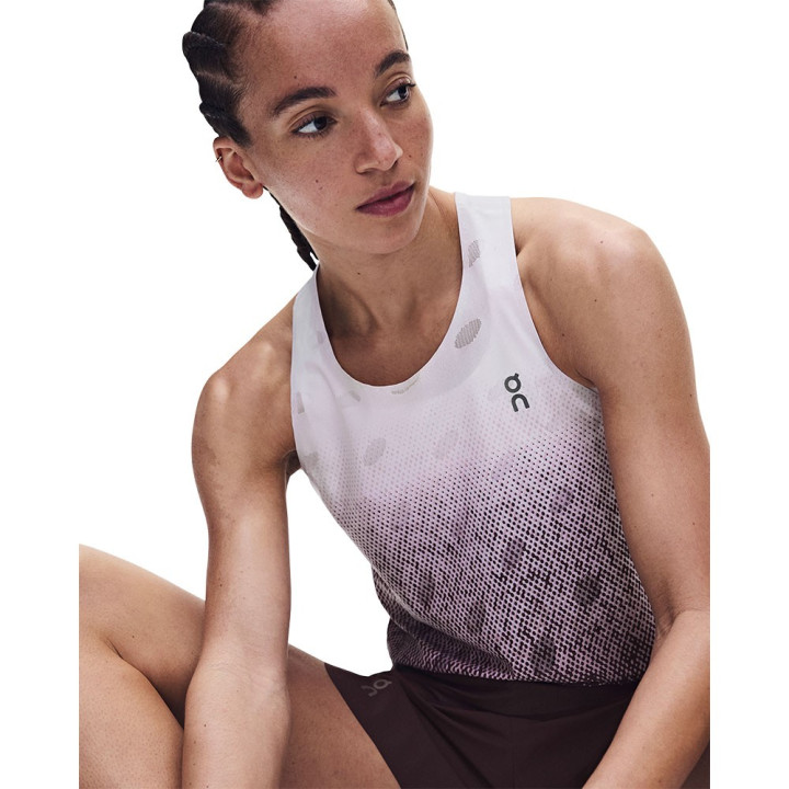 On Canotta Running Zero Foxgiove Bianco Donna