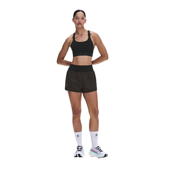 On Pantaloncini Running Performance Volt Espresso Donna