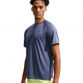 Stride T-shirt Running Diffused blu argento