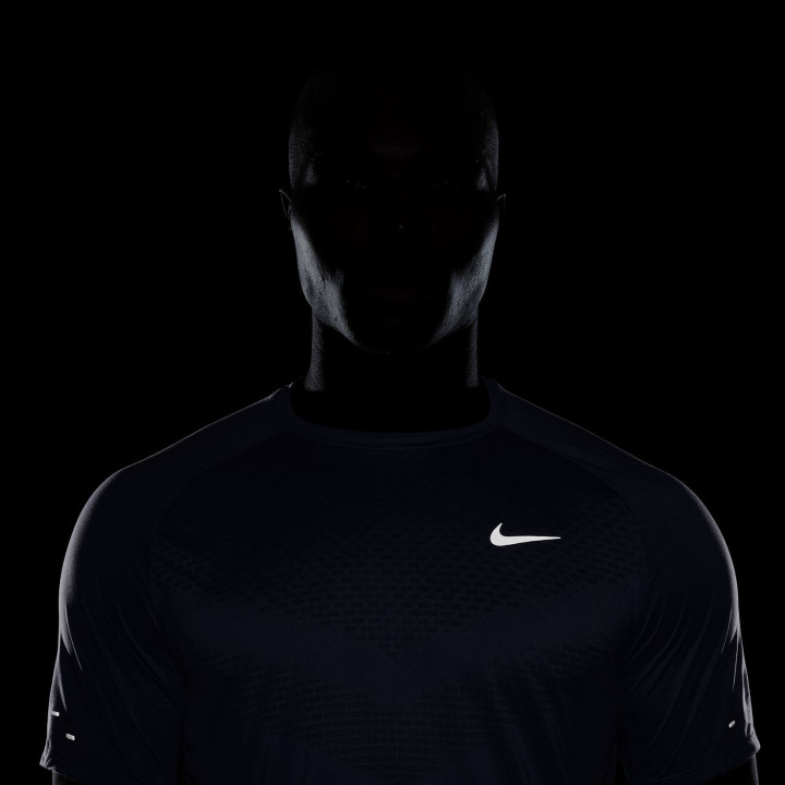 Nike T-shirt RunningStride Diffused Blu Argento Uomo