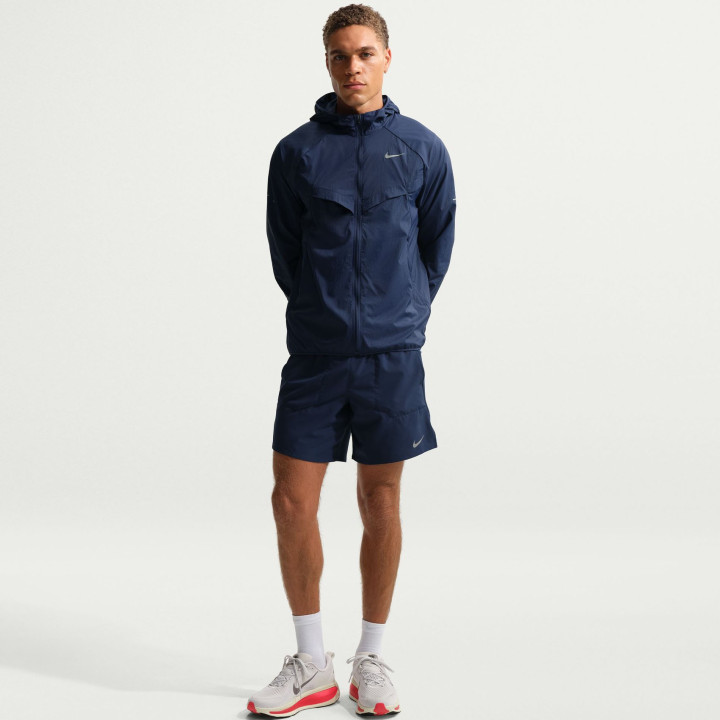 Nike Giacca Running Stride Uv Rpl Blu Navy Argento Uomo