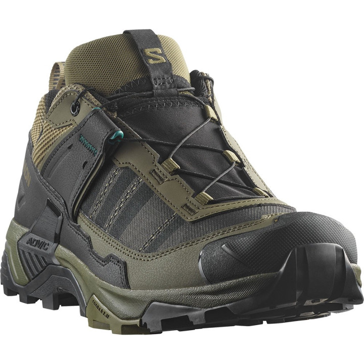 Salomon X Ultra 5 GORE-TEX Olive Night Nero Bistro Verde - Scarpe Hiking Uomo