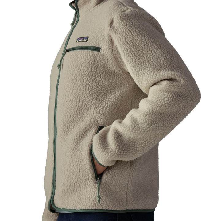 Patagonia Felpa In Pile Retro Pile Trekking Pelican Canopy Verde Uomo