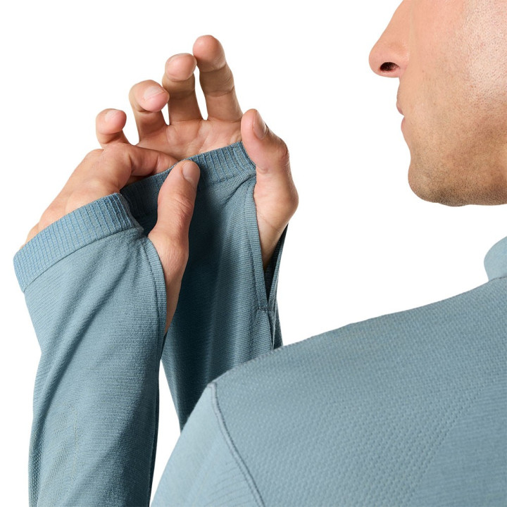 Asics Maglia Running Road Winter Seamless Foggy Teal Uomo