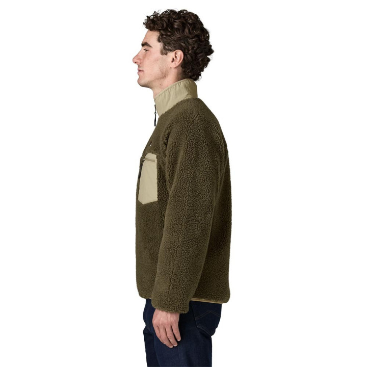 Patagonia Giacca Trekking Classic Retro-X Basin Verde Uomo