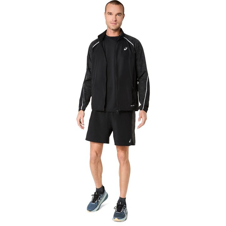 Asics Giacca Running Road Lite-Sho Performance Nero Uomo