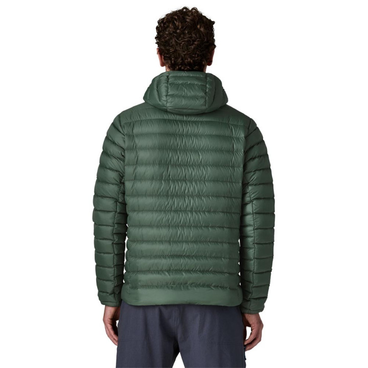 Patagonia Giacca Trekking Piuma Sweater Hoody Treeline Verde Uomo