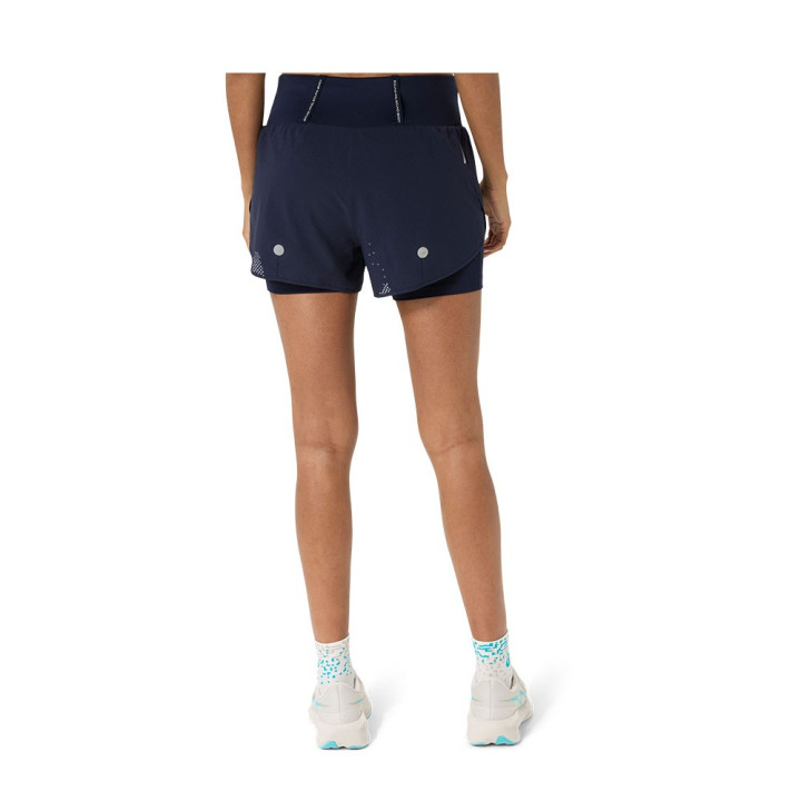 Asics Pantaloncini Running Road 2-N-1 3.5In Performance Nero Donna