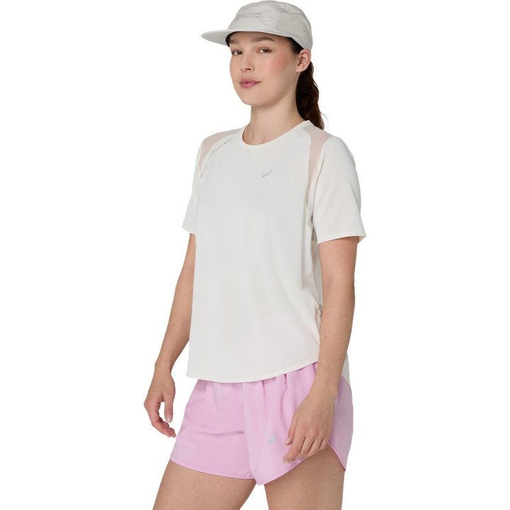Asics T-Shirt Running Road Cream Donna