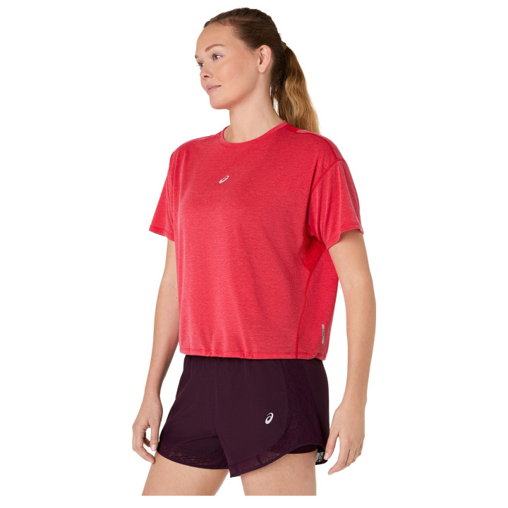 Asics T-Shirt Running Nagino Run Rosso Donna