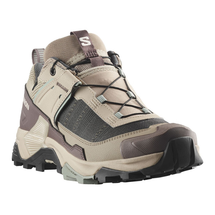 Salomon X Ultra 5 GORE-TEX Desert Tan Bianco Pepper Gree - Scarpe Hiking Donna