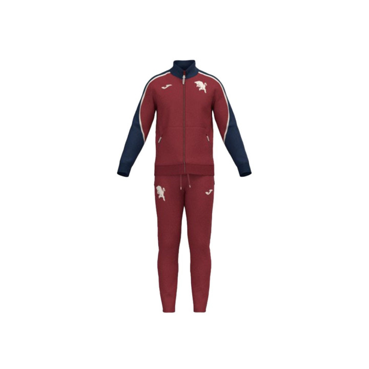 Joma Sport Tuta Calcio Torino Free Time Granata Bianco Uomo