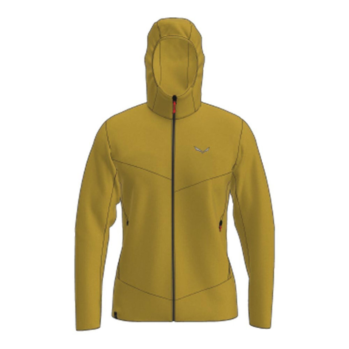 Salewa Felpa In Pile Rocca Hd Olive Oil Uomo