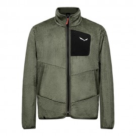 Salewa Felpa In Pile Puez Warm Faded Verde Uomo