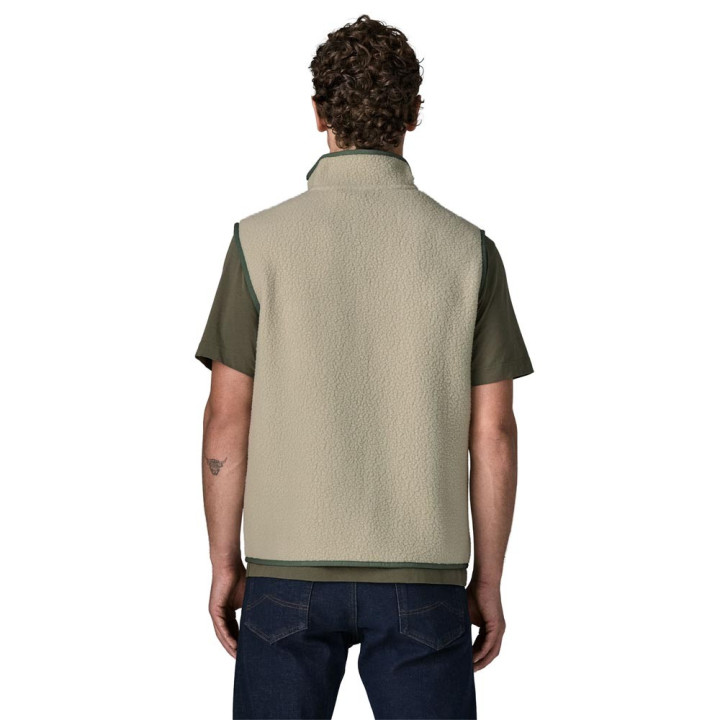Patagonia Gilet Trekking Retro Pile Trekking Pelican Canopy Verde Uomo