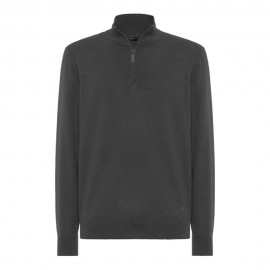 Maniche Lunghe Mezza Zip nero
