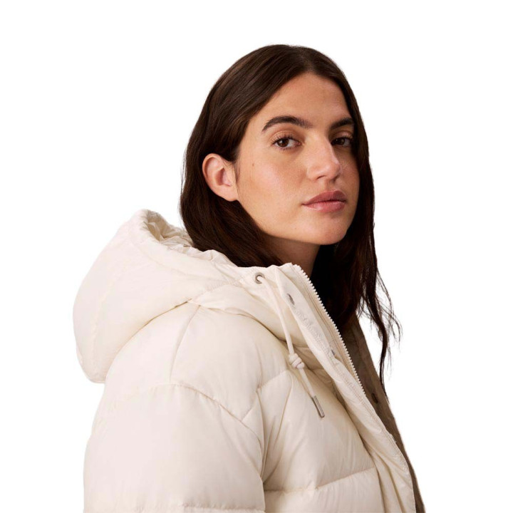 Calvin Klein Piumino Shine Classic Puffer Bianco Donna