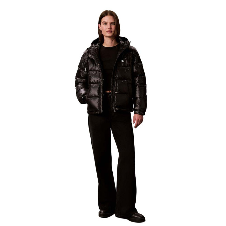 Calvin Klein Piumino Shine Classic Puffer Nero Donna