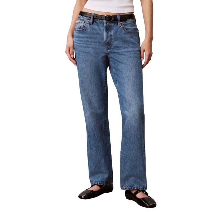 Calvin Klein Jeans Low Rise Modern Straight Blu Donna