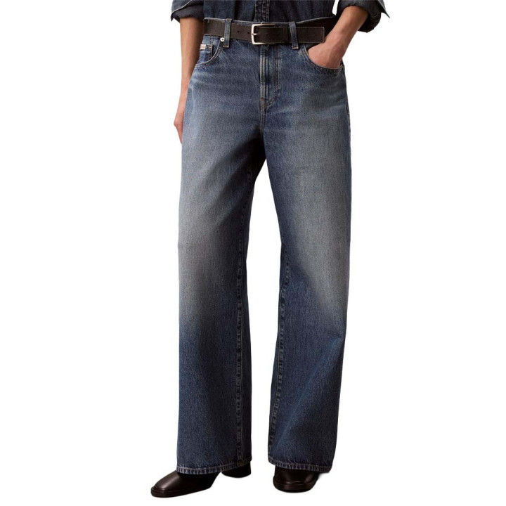 Calvin Klein Jeans The Wide Leg Aged Saphire Blu Donna