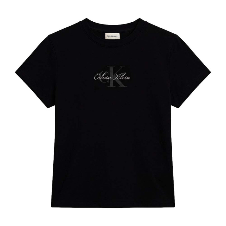Calvin Klein T-Shirt Logo Nero Donna