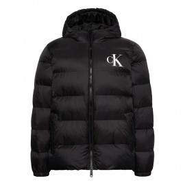 Logo Puff Hooded nero
