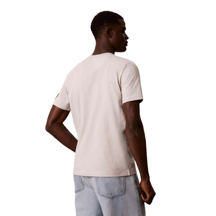Calvin Klein T-Shirt Badge Bianco Uomo