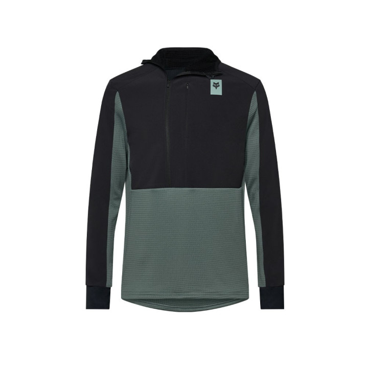 Fox Maglia Mtb Defend Thermal Hoodie Sage Uomo