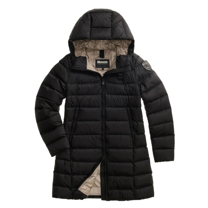 Blauer Piumino Lungo Agnes Nero Donna