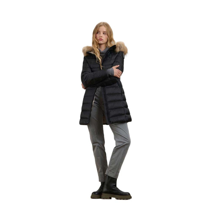 Blauer Piumino Lungo Kristin Nero Donna