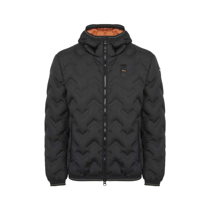 Blauer Piery Giacca Spigato Nero Uomo