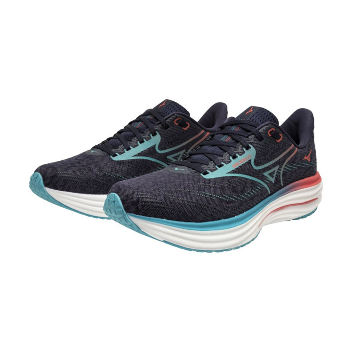 Mizuno Wave Rider 29 Odyssey Gray Capri Breeze - Scarpe Running Uomo