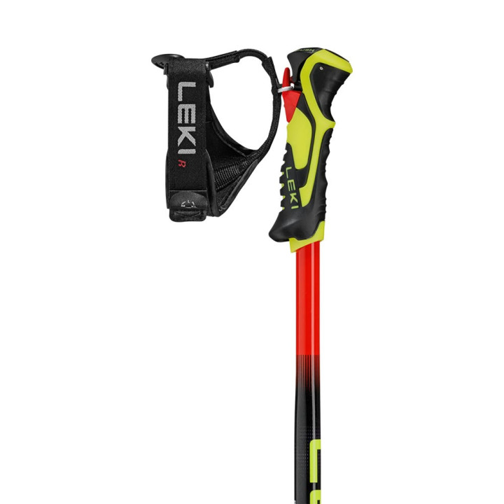 Leki Wcr Evo Lite Sl Tr Rosso Nero Giallo - Bastoncini Sci Uomo