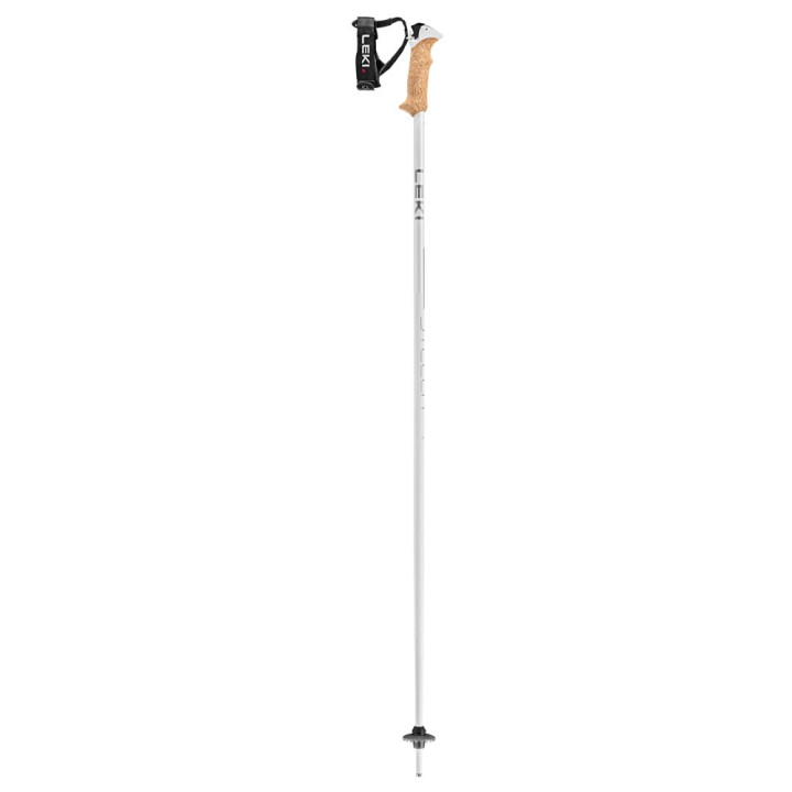 Leki Stella S Bianco Argento7Oro - Bastoncini Sci Uomo